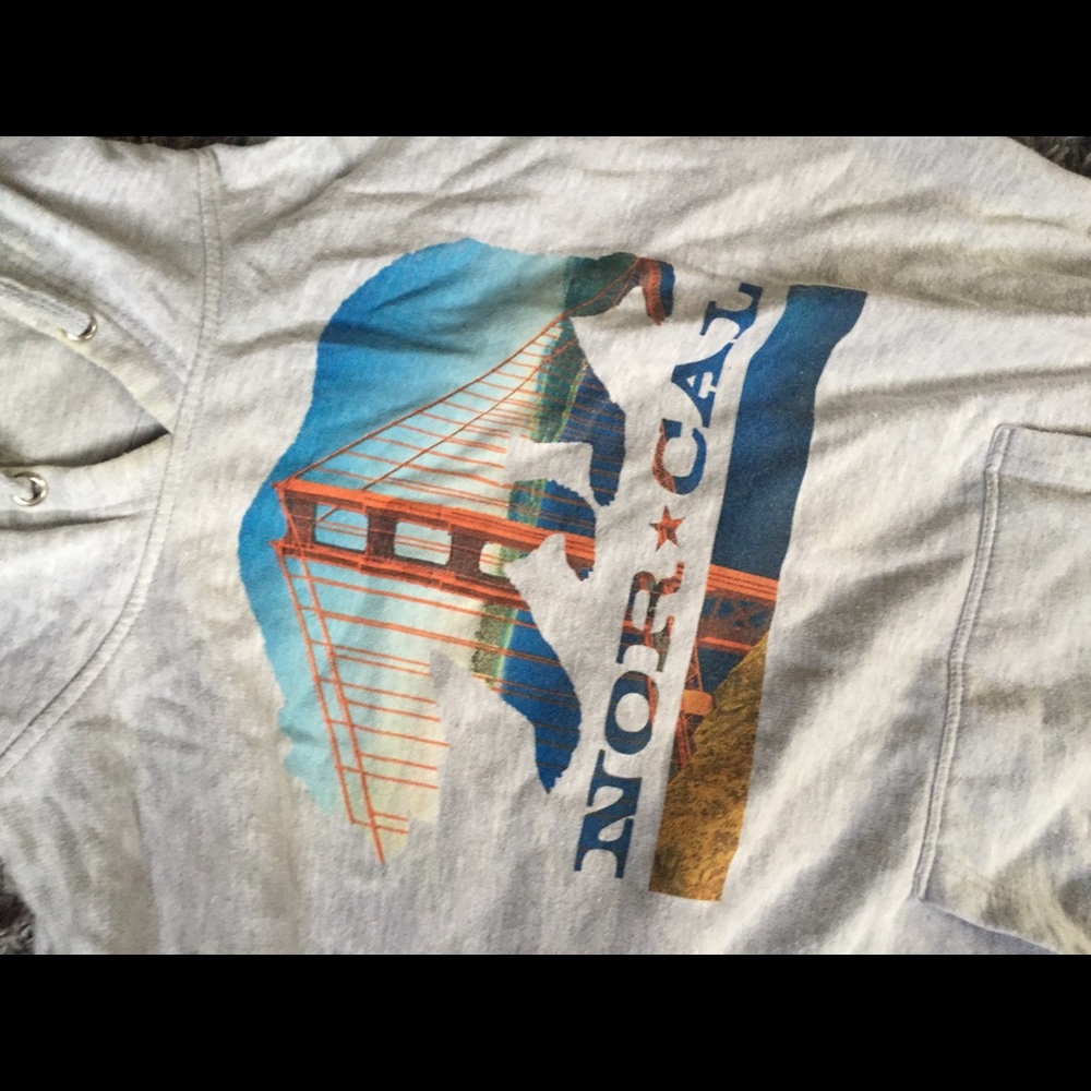 NorCal hoodie sweatshirt Golden Gate Bridge XXL